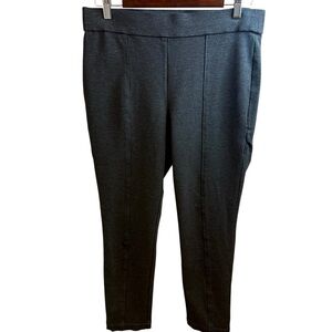 Anne Klein Gray Ankle Cropped Leggings